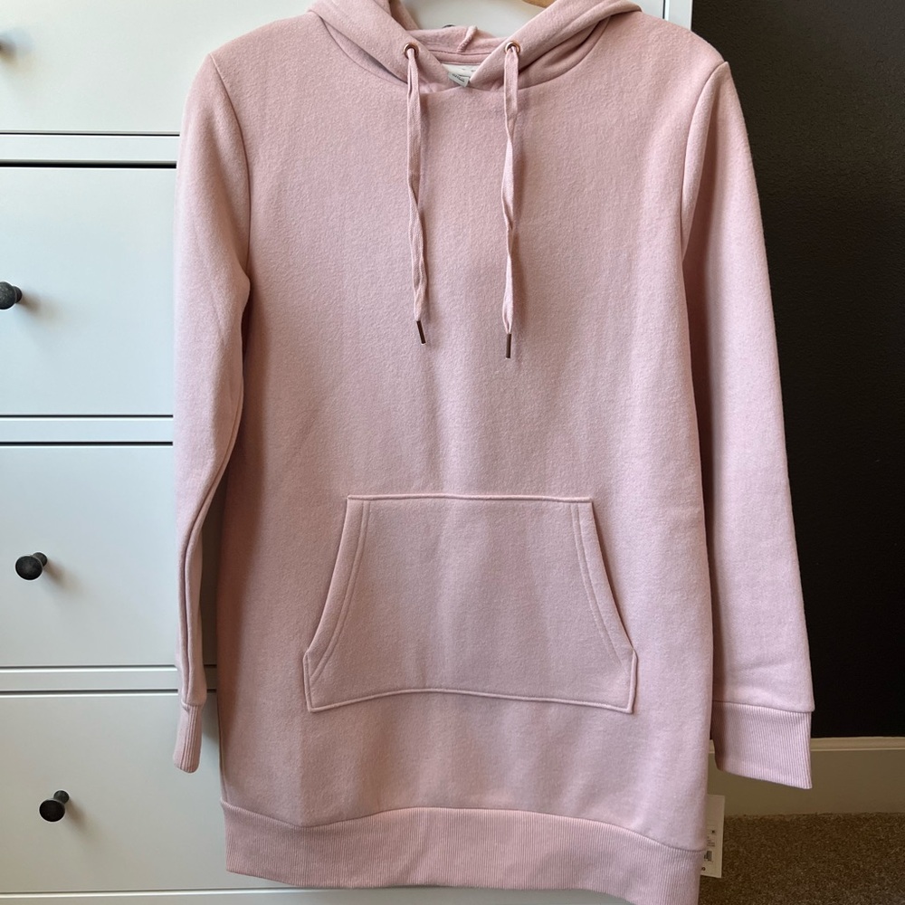 NWT A New Day Pink Long Hoodie Sweatshirt small